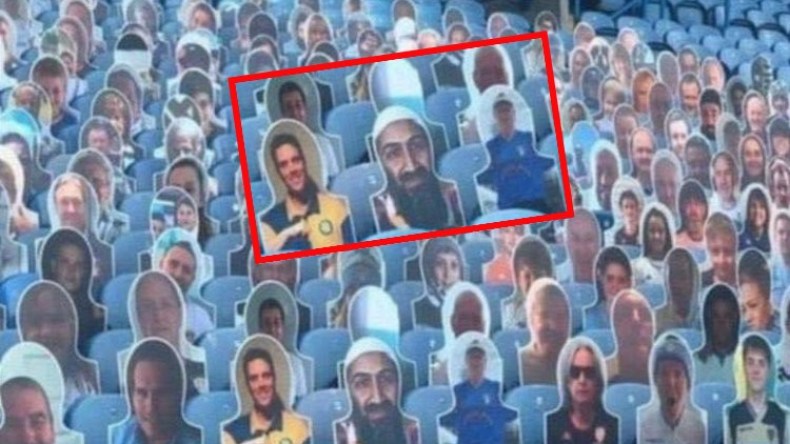 صورة لـ “بن لادن” في مدرجات ملعب إنجليزي!