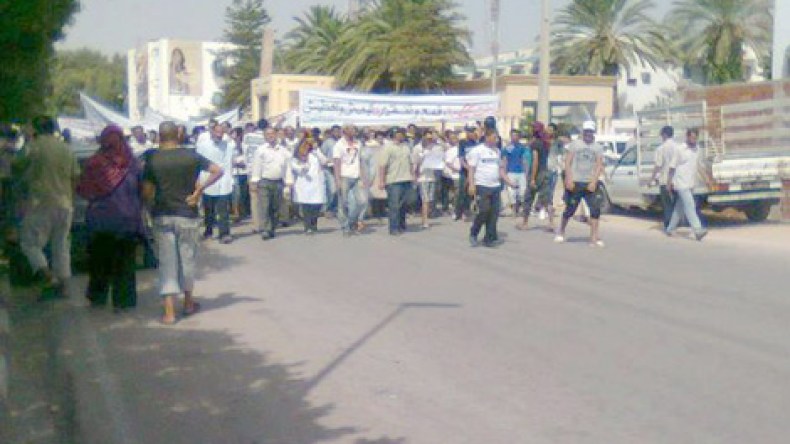 سيدي بوزيد تردد مرة أخرى “الشعب يريد إسقاط النظام”