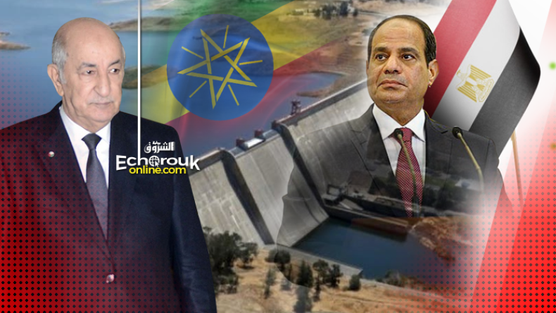 السيسي يبلغ تبون تطورات أزمة سد النهضة