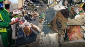 السميد والفرينة والخضر والفواكه مرمية في القمامة!