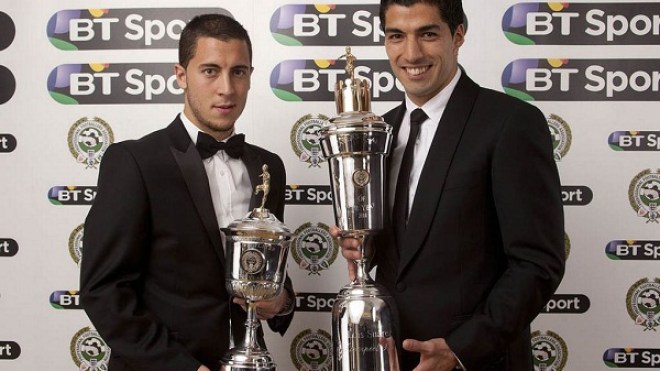 سواريز وهازارد الأفضل في “البريمرليغ”