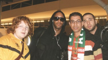 Echourok reporters met Anelka on his way back to London