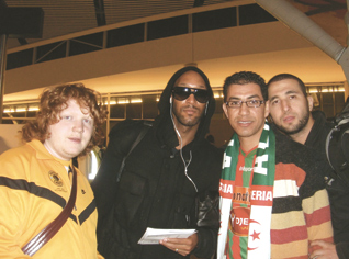 Echourok reporters met Anelka on his way back to London