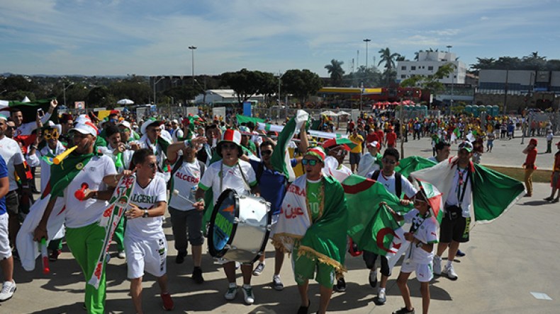 الجالية العربية تحشد أكثر من ألفي مناصر لتشجيع الخضر أمام روسيا