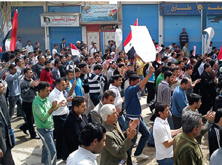 Syrie : première manifestation des étudiants