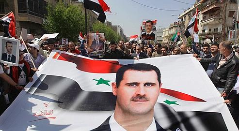 Jordanie: manifestation de soutien au président syrien Assad