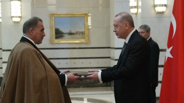 L’Ambassadeur d’Algérie présente ses lettres de créance au Président Erdoğan