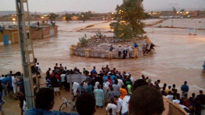 أمطار طوفانية تهدم مساكن ومرافق بتمنراست