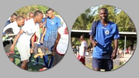 بِالفيديو والصور: لاعب تنزاني يُفارق الحياة داخل الملعب