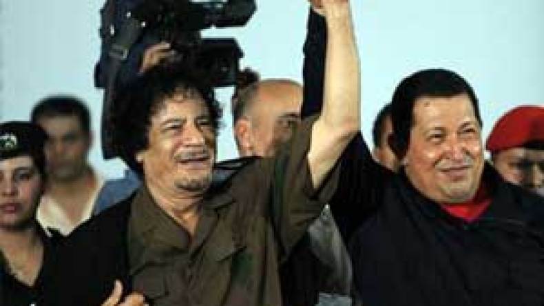 تشافيز : القذافي شهيد ومقتله عار للعالم ..