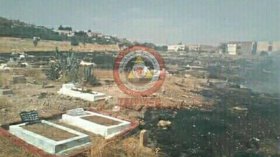 مجرمون يضرمون النار في مقبرة بتبسة