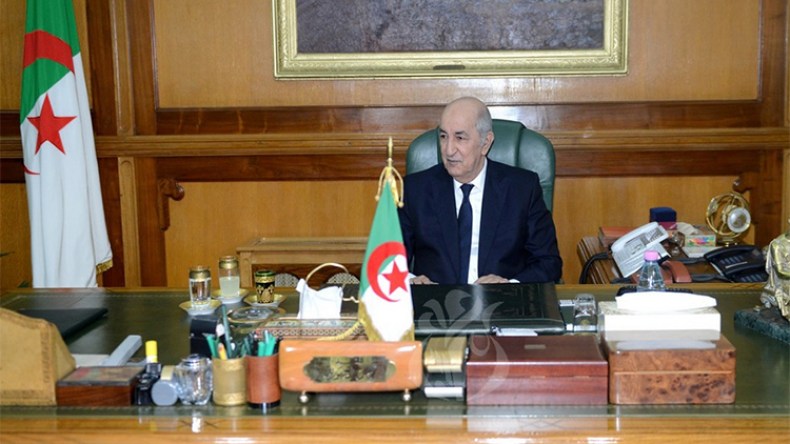 تبون يباشر مهامه رسميا من مكتبه برئاسة الجمهورية