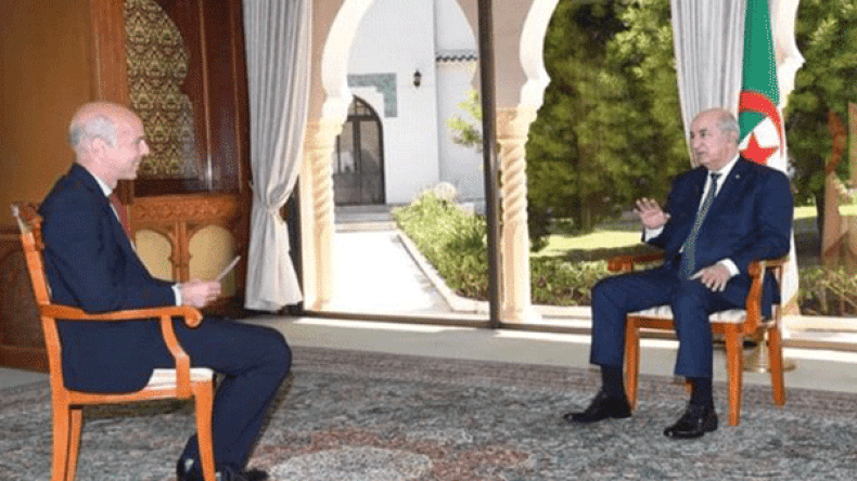 الرئيس تبون يتحدث عن العلاقات مع فرنسا والمغرب والأزمة في ليبيا