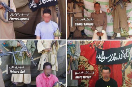 4 otages français supplient Sarkozy de retirer les troupes françaises d'Afghanistan