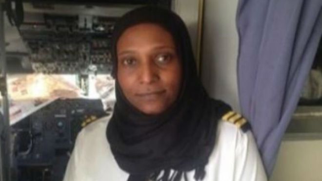 حاجة عثمان.. كابتن سودانية تطمح لقيادة طائرة من نوع  “إيرباص 322”