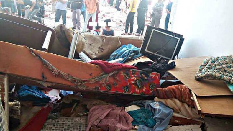 انفجار هائل للغاز ينسف شقة في حي الأتراك بتيارت