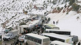 تيكجدة بالبويرة تستعيد بياضها الشتوي