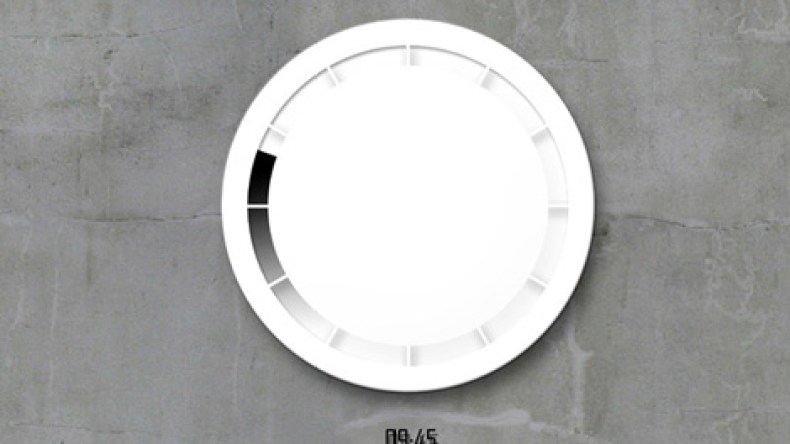 ساعة بلا أرقام ولا عقارب