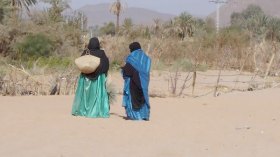 المرأة التارقية في الميدان لمرافقة الرجل في الواحات