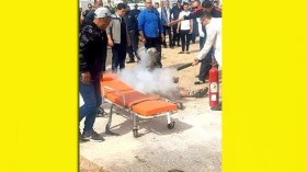 خضار يضرم النار بمقر بلدية ويحرق جسد “المير”