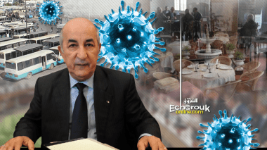 Tebboune ordonne la suspension des transports en commun, fermetures des cafés et la démobilisation de 50% des employés