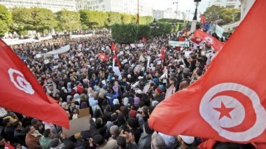 Cérémonie officielle de commémoration du premier anniversaire de la Révolution tunisienne
