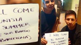 ميسي يتعاطف مع تونس ويدعم السياحة فيها