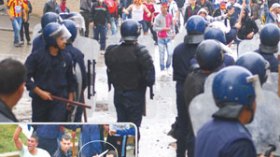 حبس 46 مراهقا ممن هاجموا دار الصحافة وروعوا الصحافيين