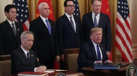  تقدم في محادثات اتفاق التجارة بين أمريكا والصين