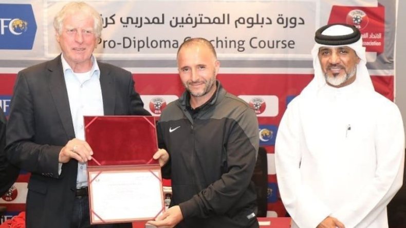 بلماضي ينال شهادة تدريب تُمكّنه من العمل في أوروبا