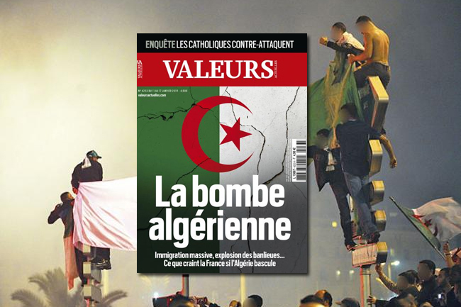 Valeurs actuelles:”Les Algériens sont les rois de la débrouille, mangent des pierres…!”