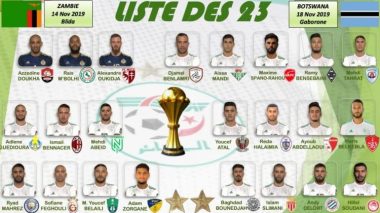 Belmadi dévoile sa liste des 23