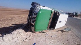 5 جرحى في انقلاب سيارة للدرك الوطني بسوق أهراس