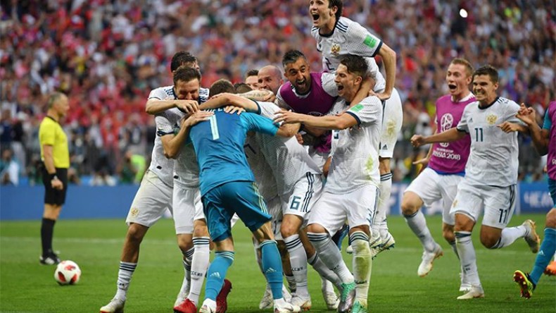 روسيا تقصي إسبانيا وتعبر إلى ربع النهائي