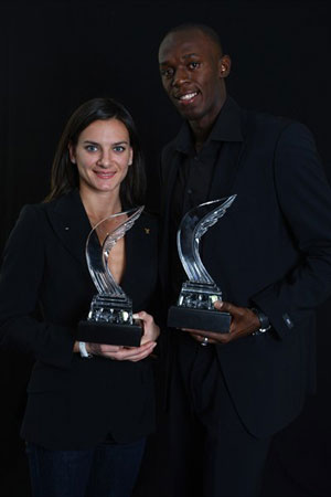 Bolt and Isinbayeva  World Athletes of the year