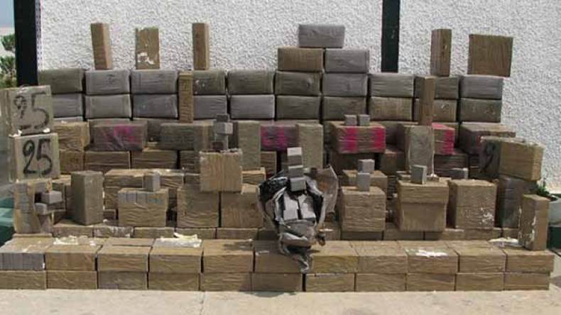 ضبط 1.5 قنطار من المخدرات مخبأة داخل حقائب ظهر بمغنية