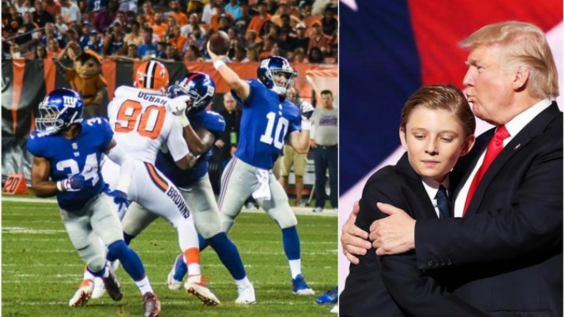 “ترامب” ينصح ابنه بِعدم ممارسة كرة القدم الأمريكية