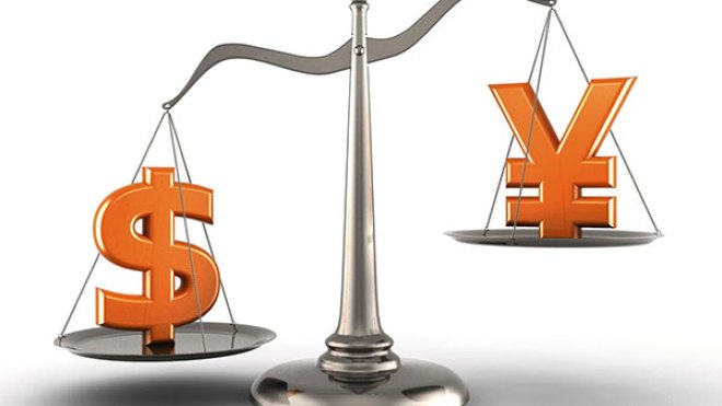 تراجع قيمة الأورو والدولار مقابل ارتفاع الين