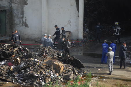 Port d’Alger: un incendie a provoqué des pertes estimées à 40 milliards