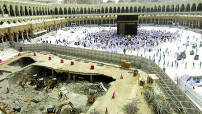 بدء توسعة الحرم رغم الاعتراضات