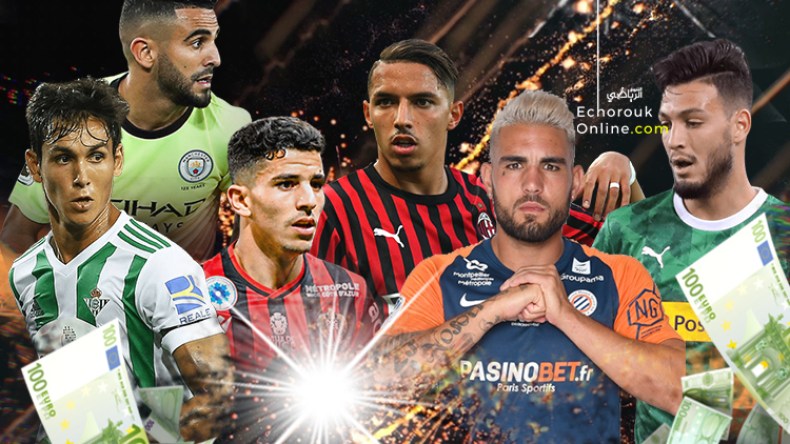 6 لاعبين جزائريين تفوق قيمتهم السوقية 10 ملايين يورو