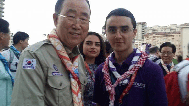 هكذا تباحث الشاب زكرياء مع بان كي مون دون أن يعبر عن قلقه