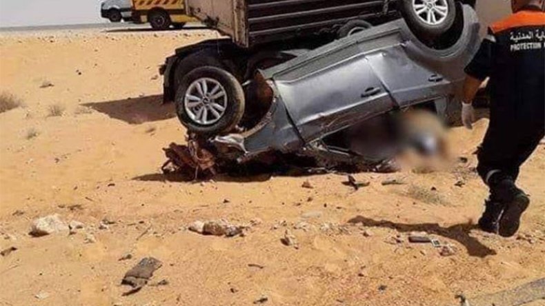 3 قتلى و5 جرحى في حادث مرور بين ورقلة وغرداية