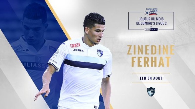 زين الدين فرحات أحسن لاعب في بطولة فرنسا للقسم الثاني