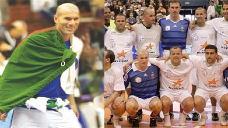 زيدان يعانق الألوان الوطنية ويلهب القاعة البيضاوية