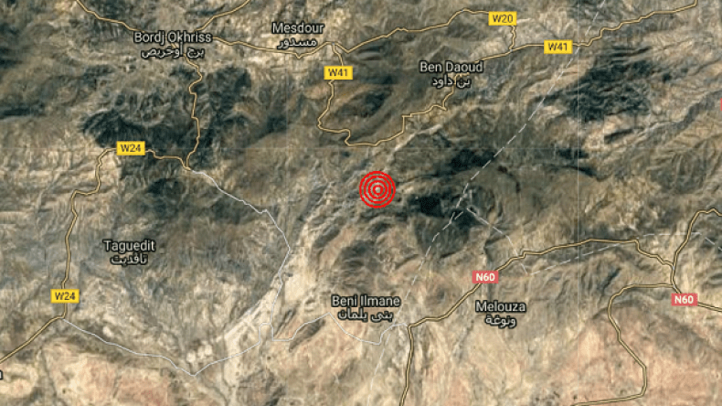 هزة أرضية بقوة 3.4 درجات بالمسيلة