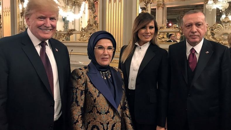 أردوغان يلتقي ترامب في باريس