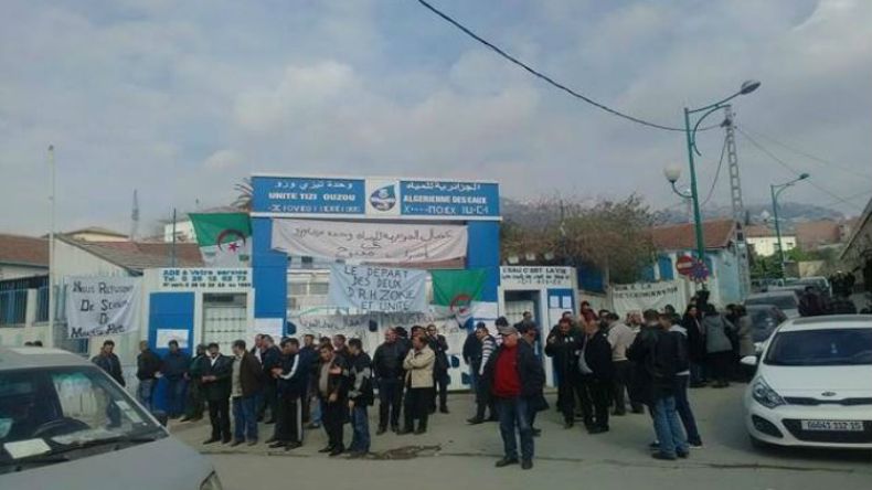 سكان فريحة بتيزي وزو يشمعون مقر الجزائرية للمياه بالأقفال