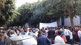 الأساتذة يحتجون أمام رئاسة جامعة زيان عاشور بالجلفة