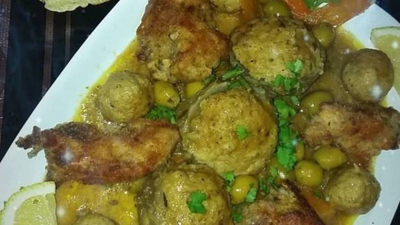 دولمة قرنون في الفرن